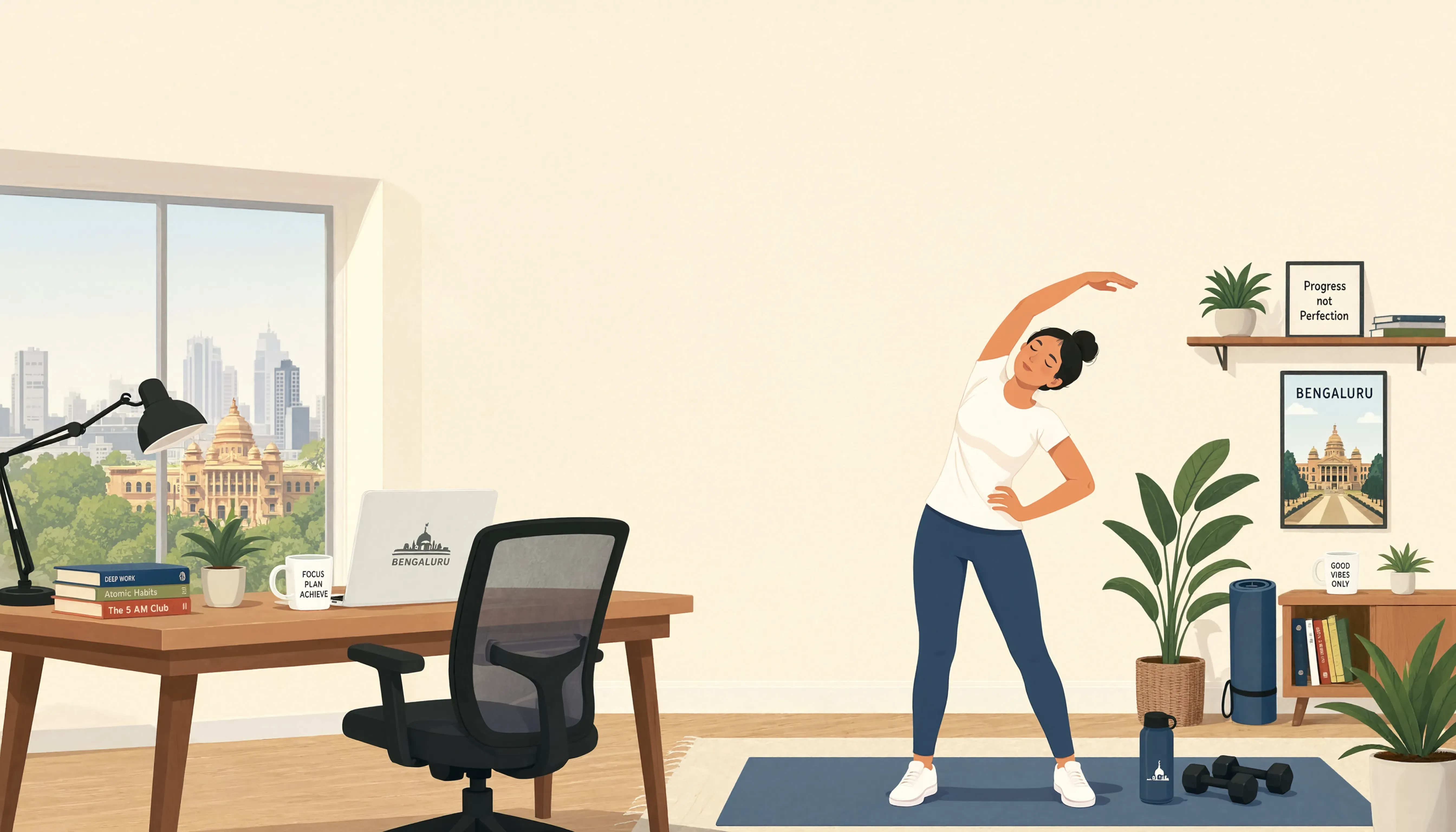 Online Fitness Coach for WFH in Bangalore: A Routine